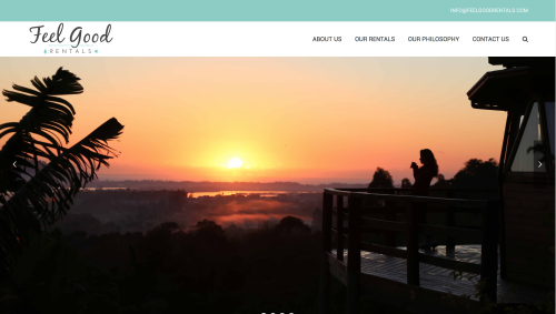 Website for Feel Good Rentals