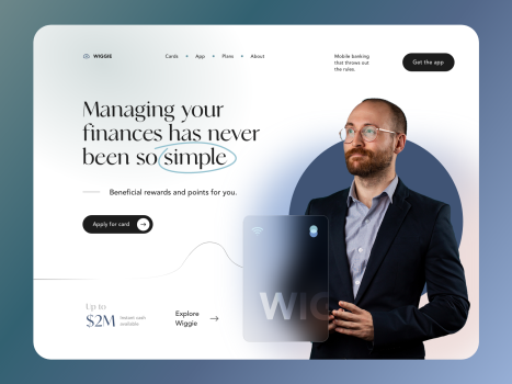 Financial App Promo Landing Page