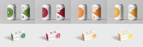 Clarity Hard Sparkling Water Rebrand