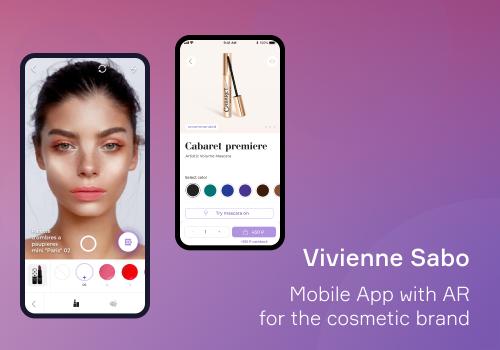 AR mobile app for the TOP-2 cosmetic brand in CIS countries