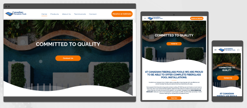 Pool Website Design