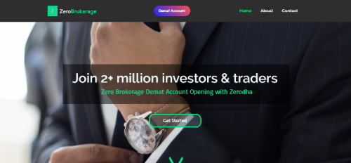 New Webdesign for Zero-Brokerage