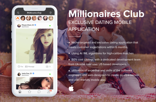 Millionaires Club  |  Exclusive Dating Mobile Application
