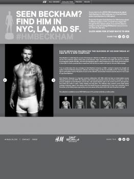 David Beckham at H&M