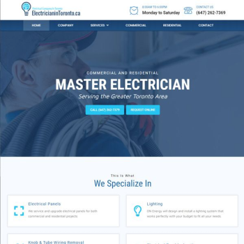 Local Electrician Website Design