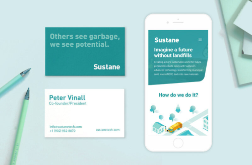Branding and Illustration for Sustane Tech