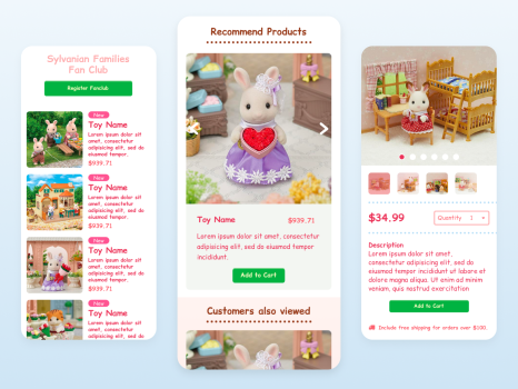 Sylvanian Families - UI/UX