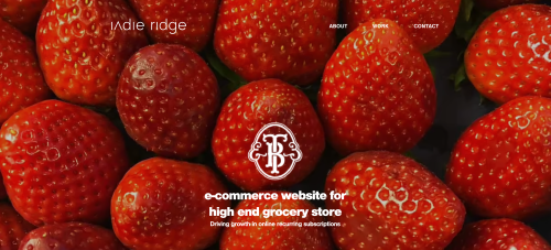e-commerce website for high end grocery store Driving growth in online recurring subscriptions