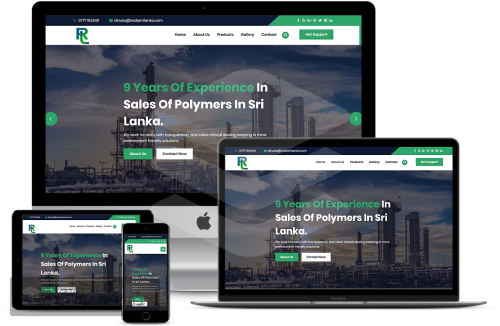 Web Design For Radiant Lanka Pvt(Ltd)