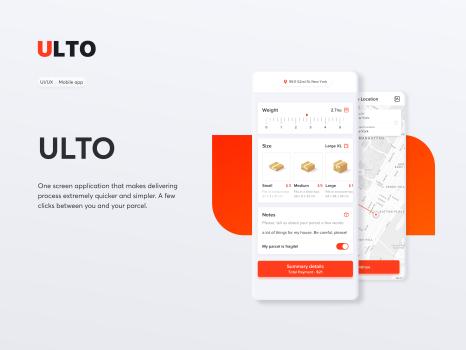 Delivery Mobile Application UI/UX Design