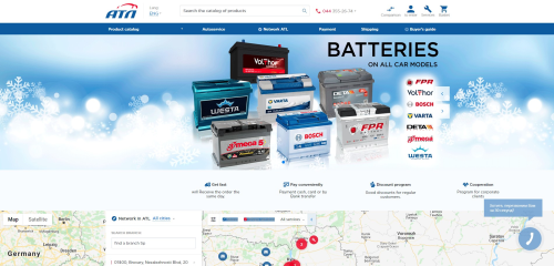 Entwicklung der Website «ATL»