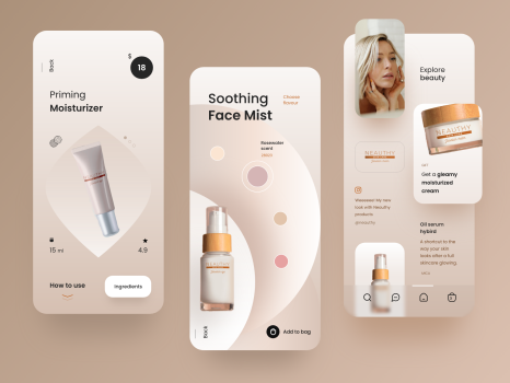 Online store mobile app UX design