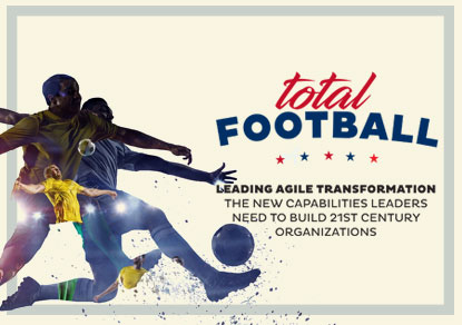 Total Football - design thinking, product design, application design; interaction design research, agile, technology, team development