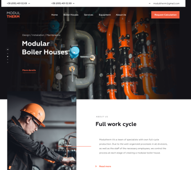 Web Design and Development for Modultherm