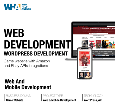 WordPress Web Development Gaming website