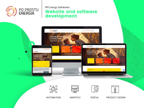 PPE Energy Distributor: Website and software development