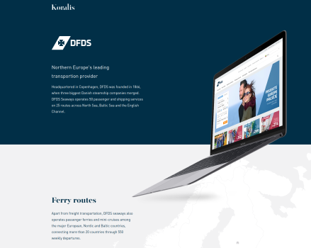 Since 2008 we’ve been DFDS Seaways’ exclusive partners, developing various IT and digital solutions for their Lithuanian, Swedish and Baltic markets