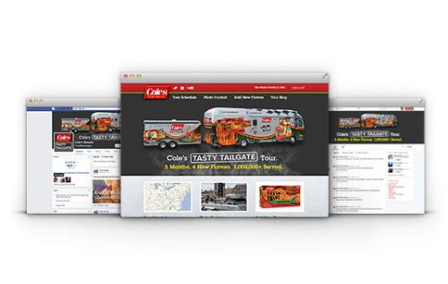 Digital Marketing: Cole's Tasty Tailgate Campaign