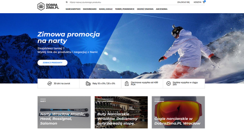 Online store offering a wide range of winter equipment and accessories