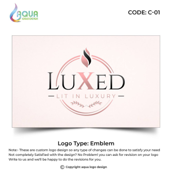 Luxed Candle co. - Custom Logo Design