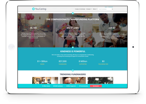 We built YouCaring.com a brand new site to handle massive amounts of traffic and scale with their business.