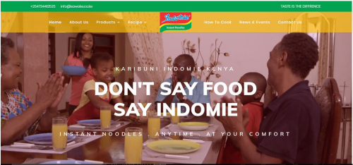 Indomie Kenya Website