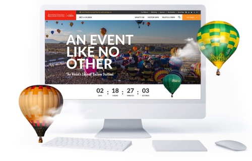 Balloon Fiesta Website Design