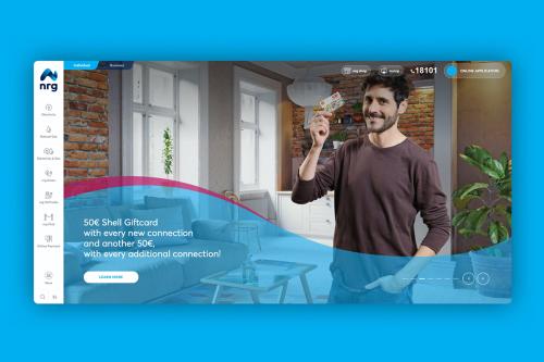 nrg website redesign & change supplier custom system