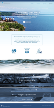 Blue Accounting (The Nature Conservancy) Drupal 8 Website Design