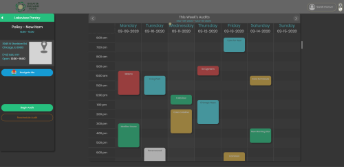 Audit Tool Calendar