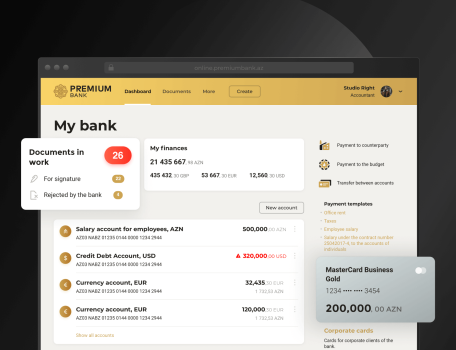 Premium Bank — Web App