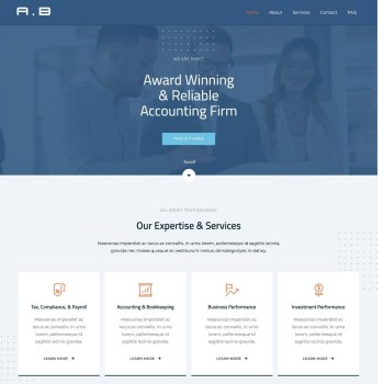 Accounting firm demo website