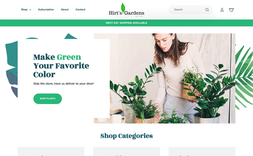 Hirts: eCommerce Site Design and Development