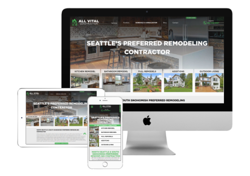 All Vital Construction - Custom Website Design/Development