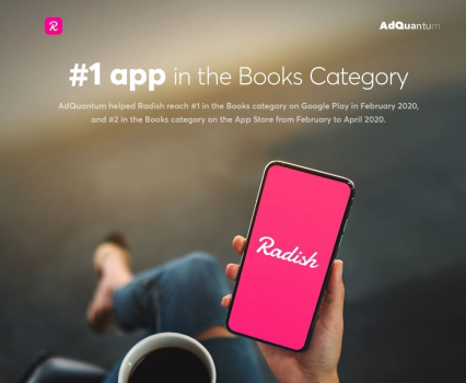 Radish: #1 app in the Books Category