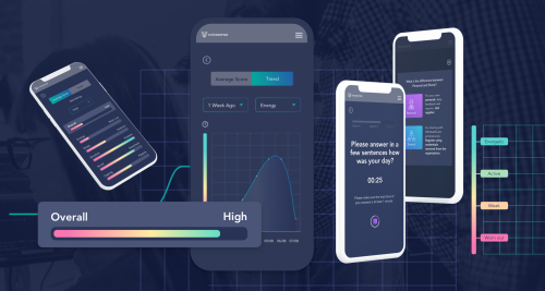 Voicesense branding and app UI/UX