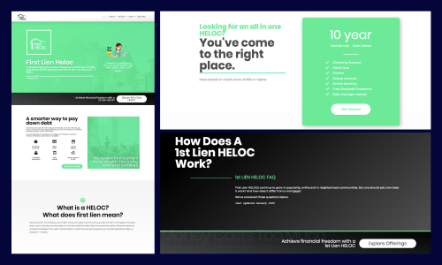 Web Design for First Lien HELOC