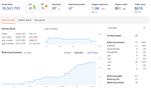 $600+ Traffic Value in 6 Months