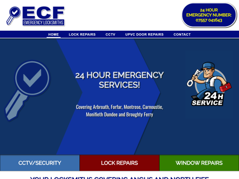 ECF Locksmiths Website Design