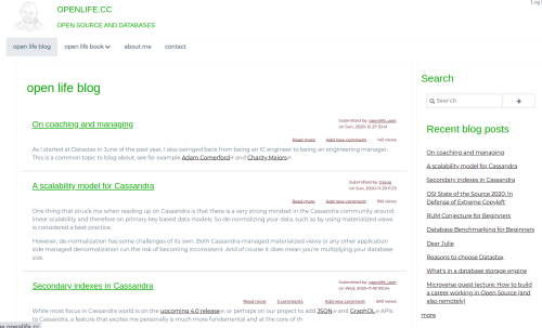 Web Development for Open-Source Database Website