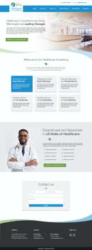 Healthcare Consulting Company Website Design Mockups