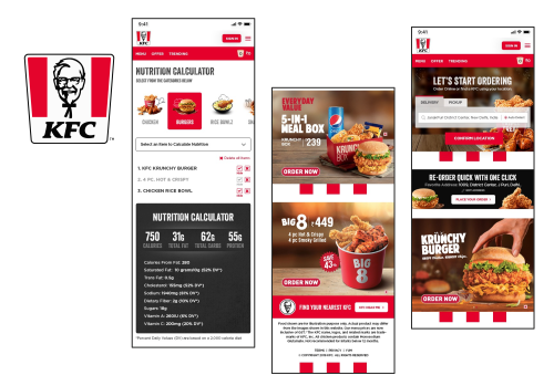 KFC - QSR Mobile App Development