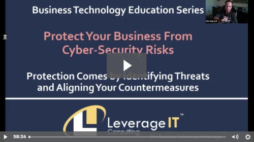 You Can Protect Your Business From Cyber-Security Risks: Protection Comes by Identifying Threats and Aligning Your Countermeasures