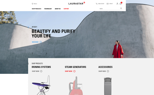 Laurastar: eCommerce Site Design and Development