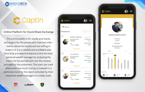 Online Platform for Stock/Share Exchange