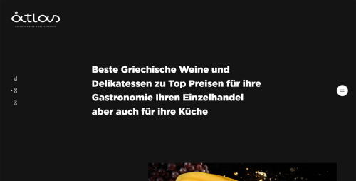 Atlas Feinkost Website