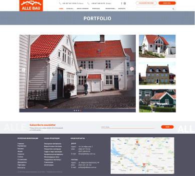 Website development for a manufacturer of facade materials