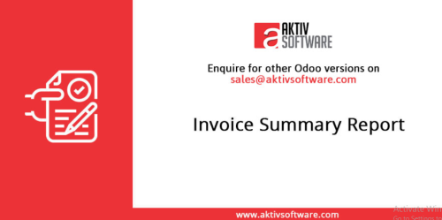 Invoice Summary Report (Odoo Module)