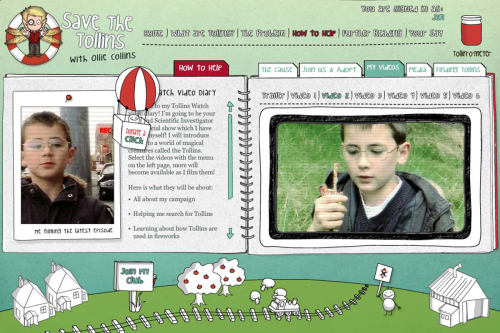 Save the Tollins for Harper Collins - MICROSITE & VIRAL VIDEO SERIES