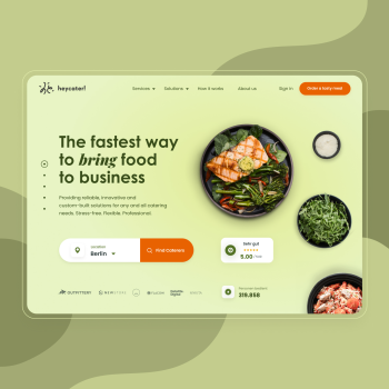 heycater! rebranding and website design